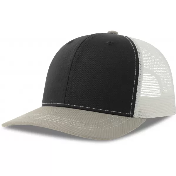  Čiapka ATLANTIS | Sonic-S BLACK/GREY MELANGE/WHITE 