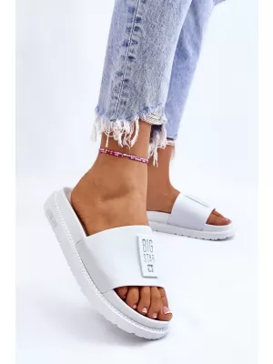 Dámske šľapky BIG STAR LL274428 BIELA ​​Big Star Shoes