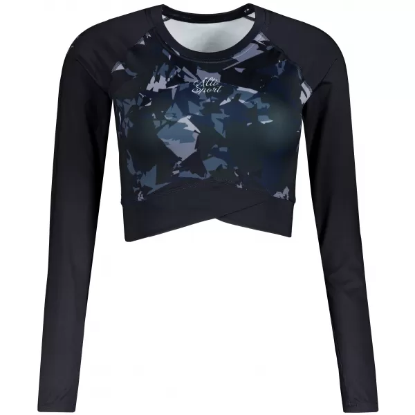  Dámsky funkčný prémiový crop top ALTISPORT VOJ/ALW110TR04 ČIERNA 