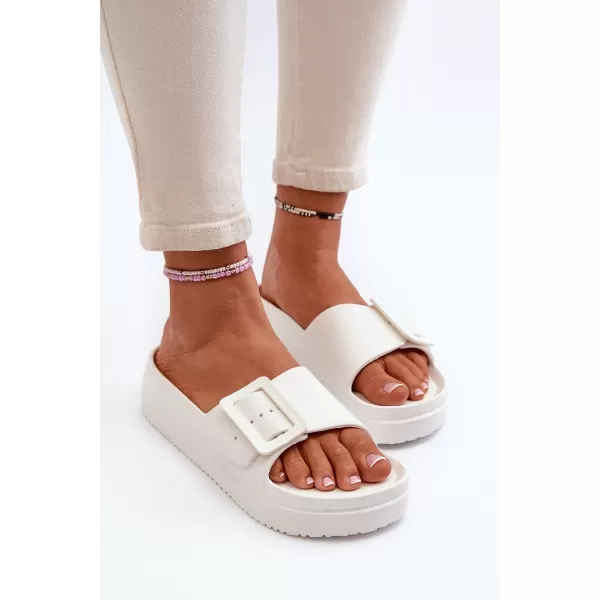 Dámske šľapky BIG STAR NN274A661 BIELA ​​Big Star Shoes 