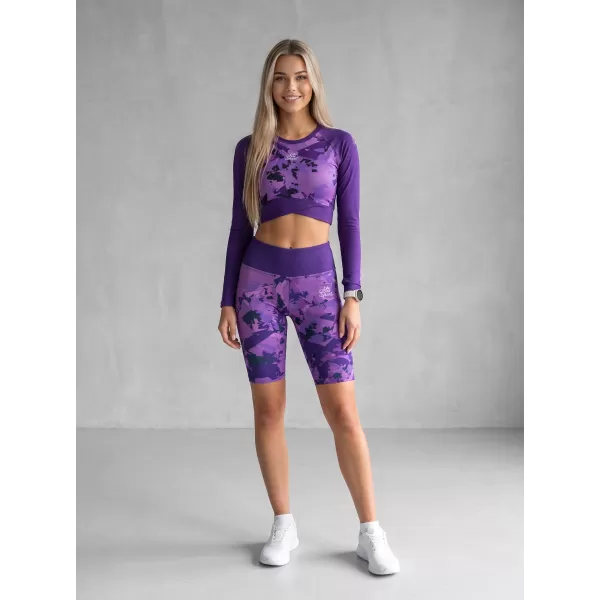  Dámsky funkčný prémiový crop top ALTISPORT VOJ/ALW110TR04 FIALOVÁ 
