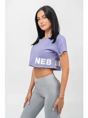 Crop top tričko POWERHOUSE 279 SVETLO PURPLE Nebbia