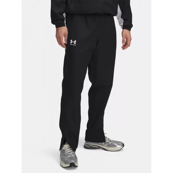  Pánske športové nohavice UNDER ARMOUR RIVAL WVN WINDBREAKER PN 1390150-001 ČIERNA 