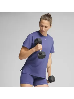 Tričko PUMA CLOUDSPUN TEE - REG 525776_46 MODRÝ KRYŠTÁL