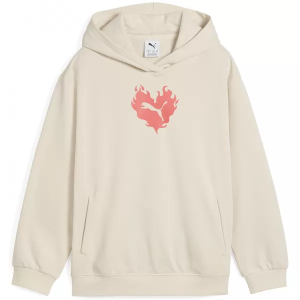  Mikina PUMA FLAMING LOVE HOODIE 685109_87 VYSOKOHORSKÝ SNEH 