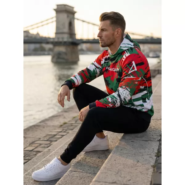  Pánska prémiová funkčná mikina ALTISPORT VOJ/ALM036HU/MI01 AHA 