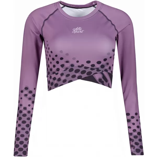  Dámsky funkčný prémiový crop top ALTISPORT VOJ/ALW109TR04 FIALOVÁ 