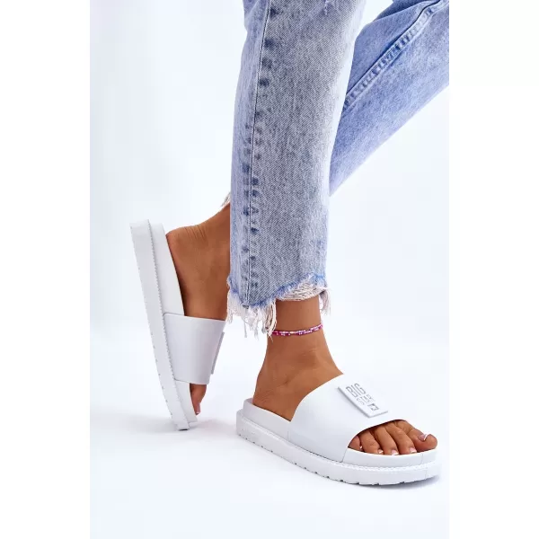  Dámske šľapky BIG STAR LL274428 BIELA ​​Big Star Shoes 