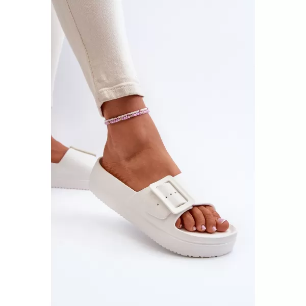  Dámske šľapky BIG STAR NN274A661 BIELA ​​Big Star Shoes 