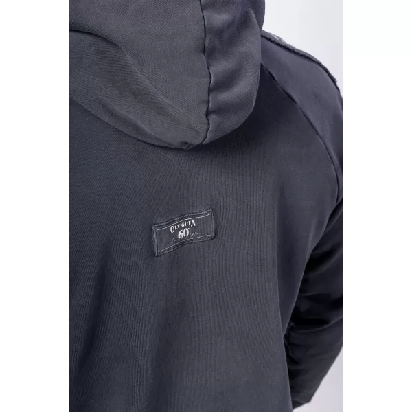  Praná mikina s kapucňou HERITAGE 793 BLACK Nebbia 