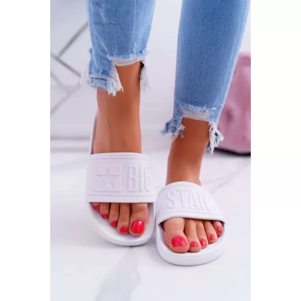  Dámske šľapky BIG STAR DD274A268 BIELA ​​Big Star Shoes 
