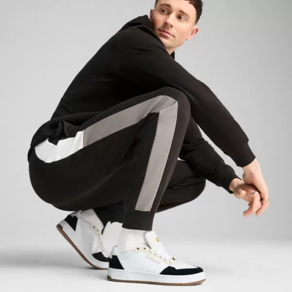  Pánske tepláky PUMA ESS BLOCK SWEATPANTS FL CL 684688-01 ČIERNA 