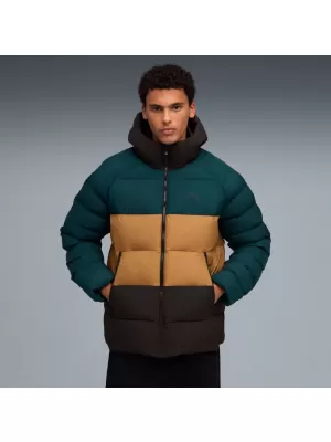 Pánska bunda PUMA MONO HOODED JACKET 688367-75 ZELENÁ