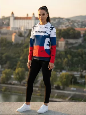 Dámska prémiová funkčná mikina ALTISPORT VOJ/ALW036SL/MI01 PRUHY