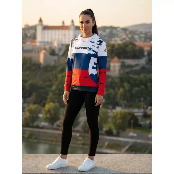  Dámska prémiová funkčná mikina ALTISPORT VOJ/ALW036SL/MI01 PRUHY 