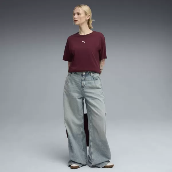  Tričko PUMA ESS RELAXED TEE 684971-96 ČERVENÝ 