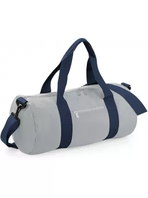 | BG 140 LIGHT GREY/FRENCH NAVY BagBase