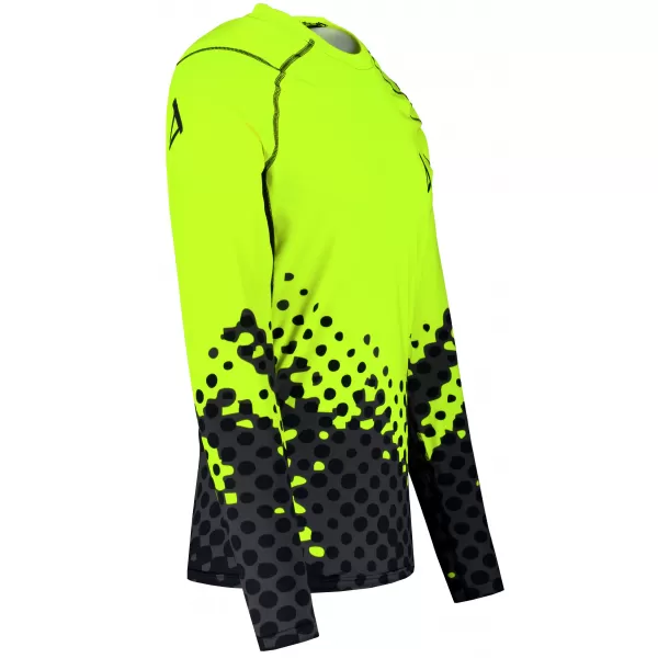  Pánska funkčná prémiová kompresná košeľa s dlhým rukávom ALTISPORT VOJ/ALM109TR03 FLUO ŽLTÁ 