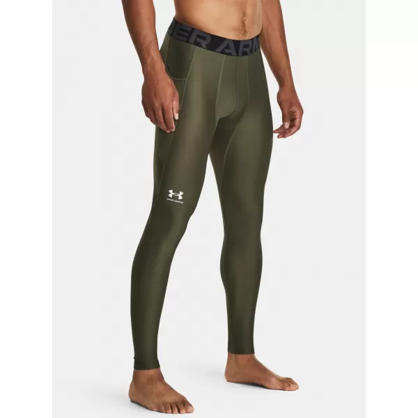 Pánske legíny UNDER ARMOUR HG ARMOUR LEGGINGS 1361586-390 ZELENÁ 