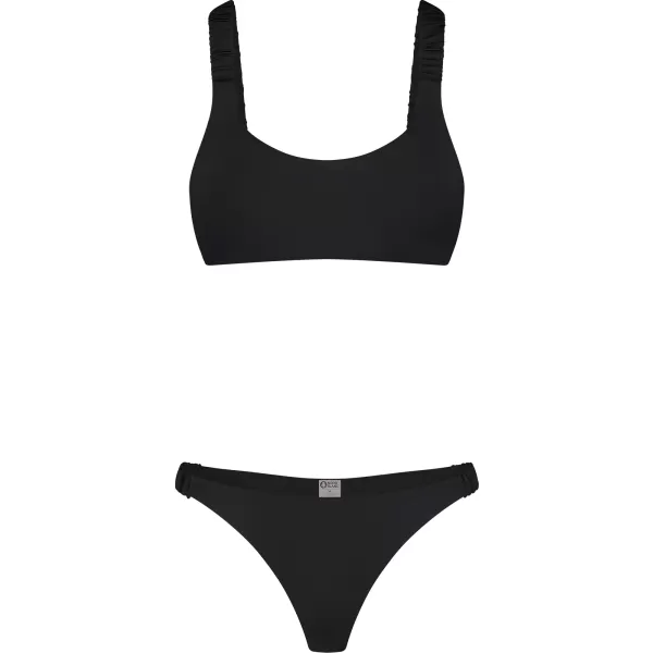  Dámske bikiny - najvyššia časť NORDBLANC NBSSS8209 ČIERNY 