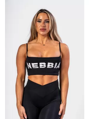 Bandeau podprsenka BACK CHECK 612 BLACK Nebbia