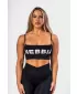 Bandeau podprsenka BACK CHECK 612 BLACK Nebbia