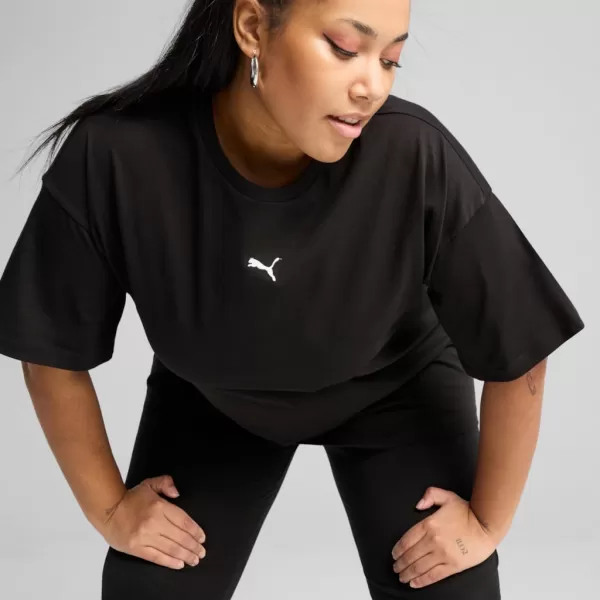  Tričko PUMA ESS RELAXED TEE 684971-01 ČIERNY 