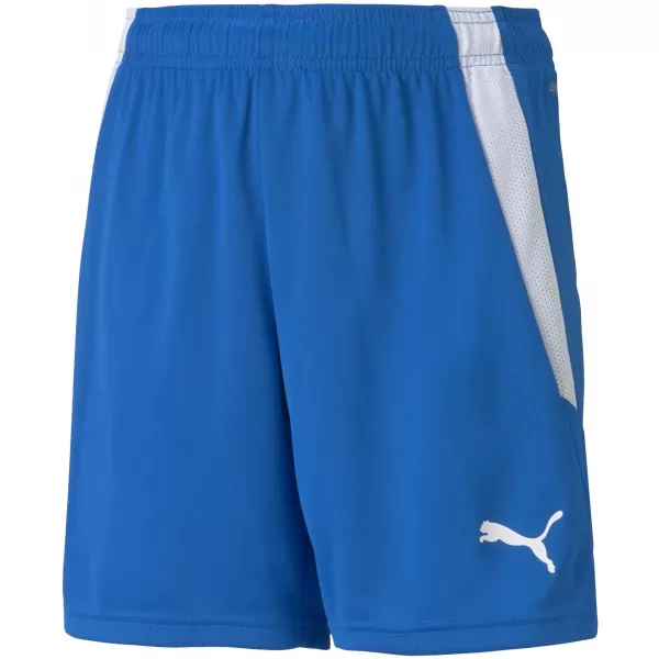  Kraťasy PUMA TEAMLIGA SHORTS JR 704931_02 ELEKTRICKÁ MODRÁ LIMONÁDA 