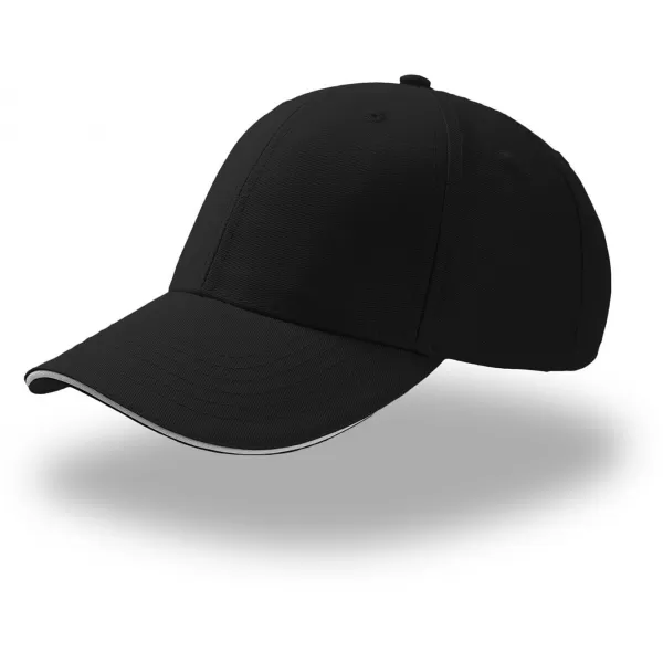  Čiapka ATLANTIS | Sport Sandwich BLACK/WHITE 