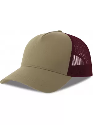 Čiapka ATLANTIS | Rapper Cotton-S KHAKI/BURGUNDY