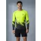 Pánska funkčná prémiová kompresná košeľa s dlhým rukávom ALTISPORT VOJ/ALM109TR03 FLUO ŽLTÁ