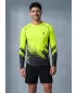 Pánska funkčná prémiová kompresná košeľa s dlhým rukávom ALTISPORT VOJ/ALM109TR03 FLUO ŽLTÁ
