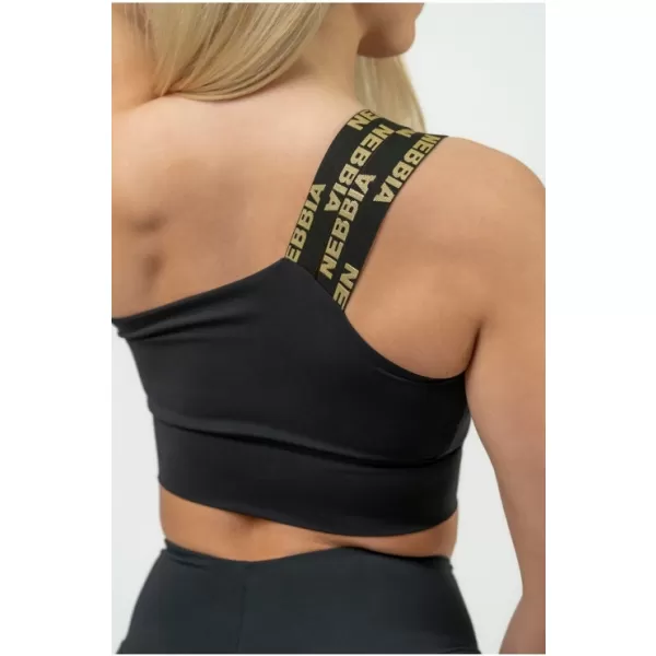  Dámska športová podprsenka s vysokou podporou INTENSE Asymmetric 841 BLACK Nebbia 