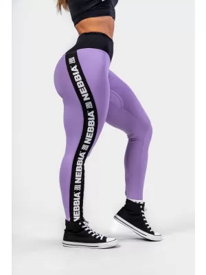 Legíny s vysokým pásom ICONIC 209 LILA Nebbia