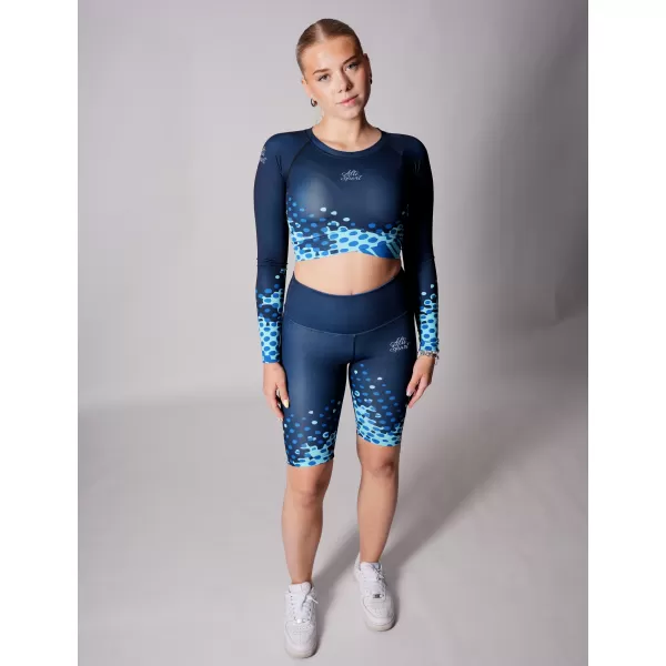  Dámsky funkčný prémiový crop top ALTISPORT VOJ/ALW109TR04 KRÁĽOVSKÁ MODRÁ 