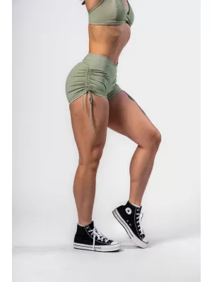 Push-up šortky so šnurovaním STRONG BEAUTY 429 LIGHT GREEN Nebbia