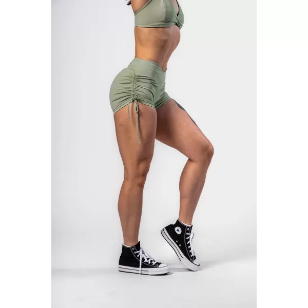  Push-up šortky so šnurovaním STRONG BEAUTY 429 LIGHT GREEN Nebbia 