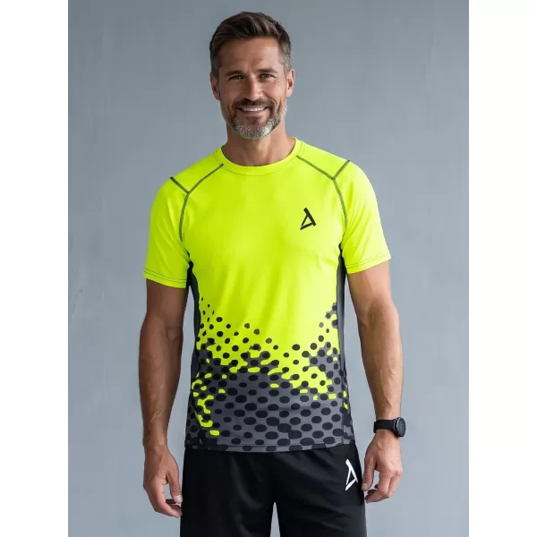  Pánska prémiová funkčná kompresná košeľa ALTISPORT VOJ/ALM109TR04 FLUO ŽLTÁ 