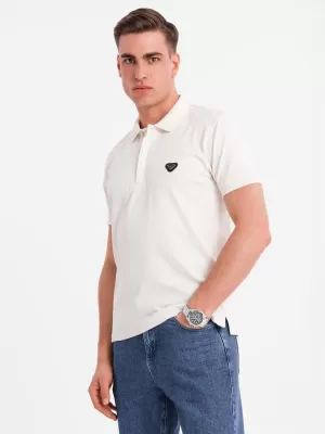 Pánska polokošeľa OMBRE OM-POSS-0148 BIELA