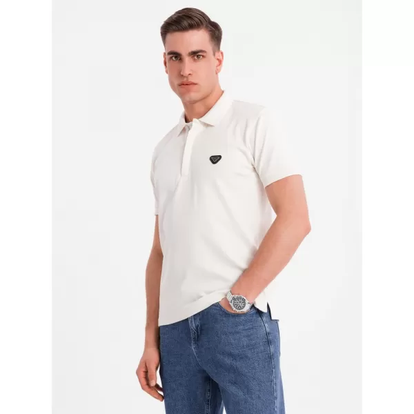  Pánska polokošeľa OMBRE OM-POSS-0148 BIELA 