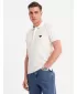 Pánska polokošeľa OMBRE OM-POSS-0148 BIELA