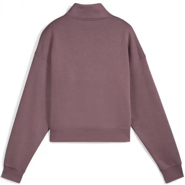  Dámska mikina PUMA CLASS COMFORT HALF-ZIP SHORT CREW FL 688138-88 FIALOVÝ 