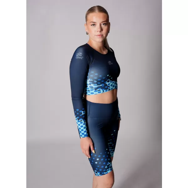  Dámsky funkčný prémiový crop top ALTISPORT VOJ/ALW109TR04 KRÁĽOVSKÁ MODRÁ 