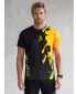 Prémiové pánske funkčné tričko ALTISPORT VOJ/ALM112TR01 ČIERNO-FLUO ORANŽOVÁ