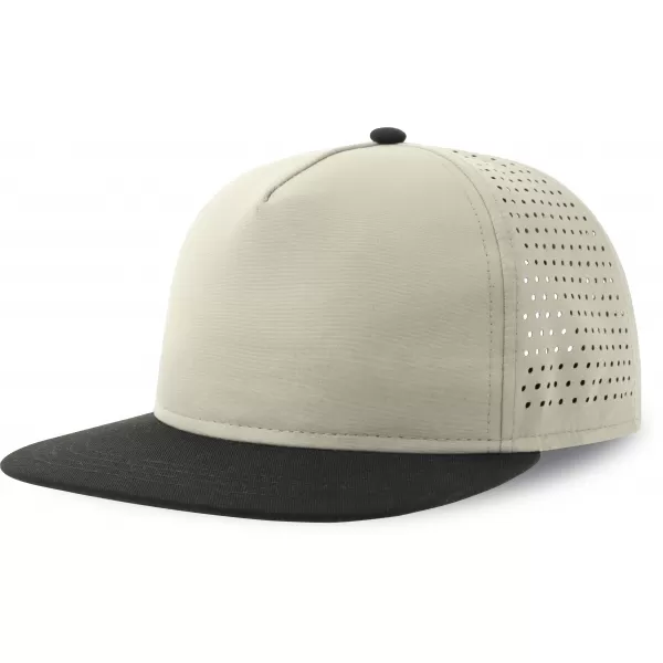  Čiapka ATLANTIS | Bank Five-S LIGHT GREY/BLACK 