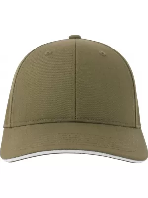 Čiapka ATLANTIS | Liberty Sandwich-S OLIVE/WHITE