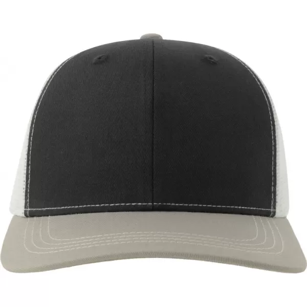  Čiapka ATLANTIS | Sonic-S BLACK/GREY MELANGE/WHITE 