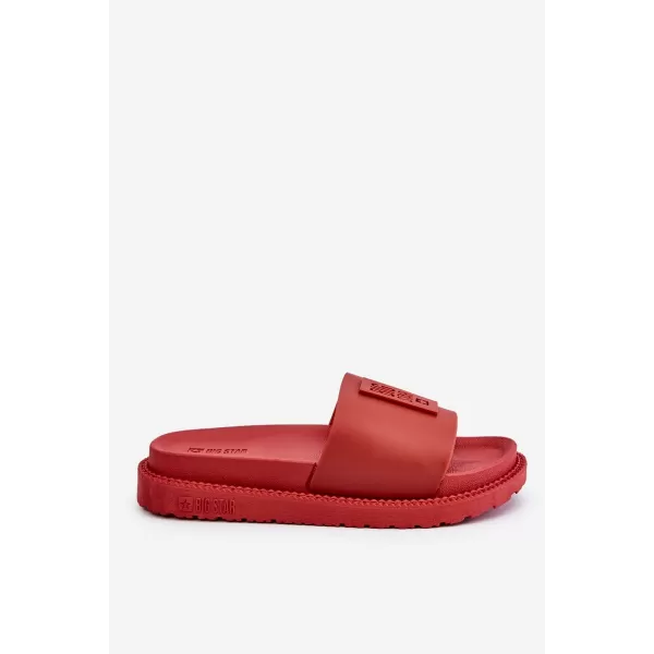  Dámske šľapky BIG STAR LL274430 ČERVENÁ Big Star Shoes 