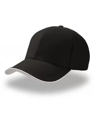 Čiapka ATLANTIS | Pilot Piping Sandwich BLACK/WHITE