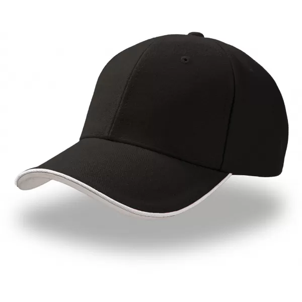 Čiapka ATLANTIS | Pilot Piping Sandwich BLACK/WHITE 